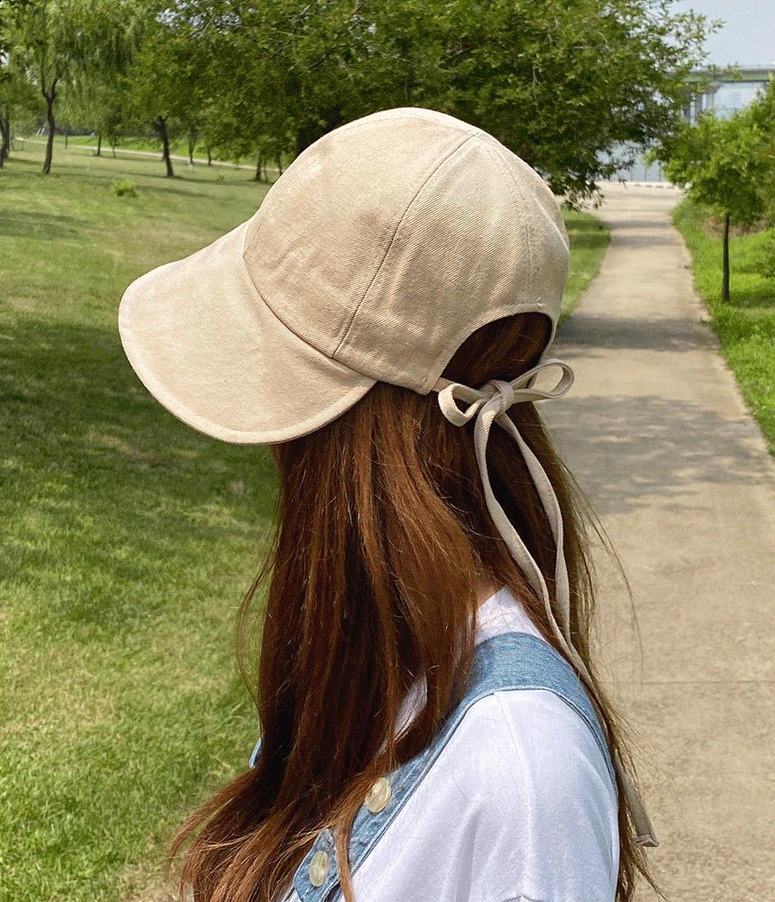 벙거지모자 봄 리본 면 여성 보넷 여름 버킷햇 - 모자상점