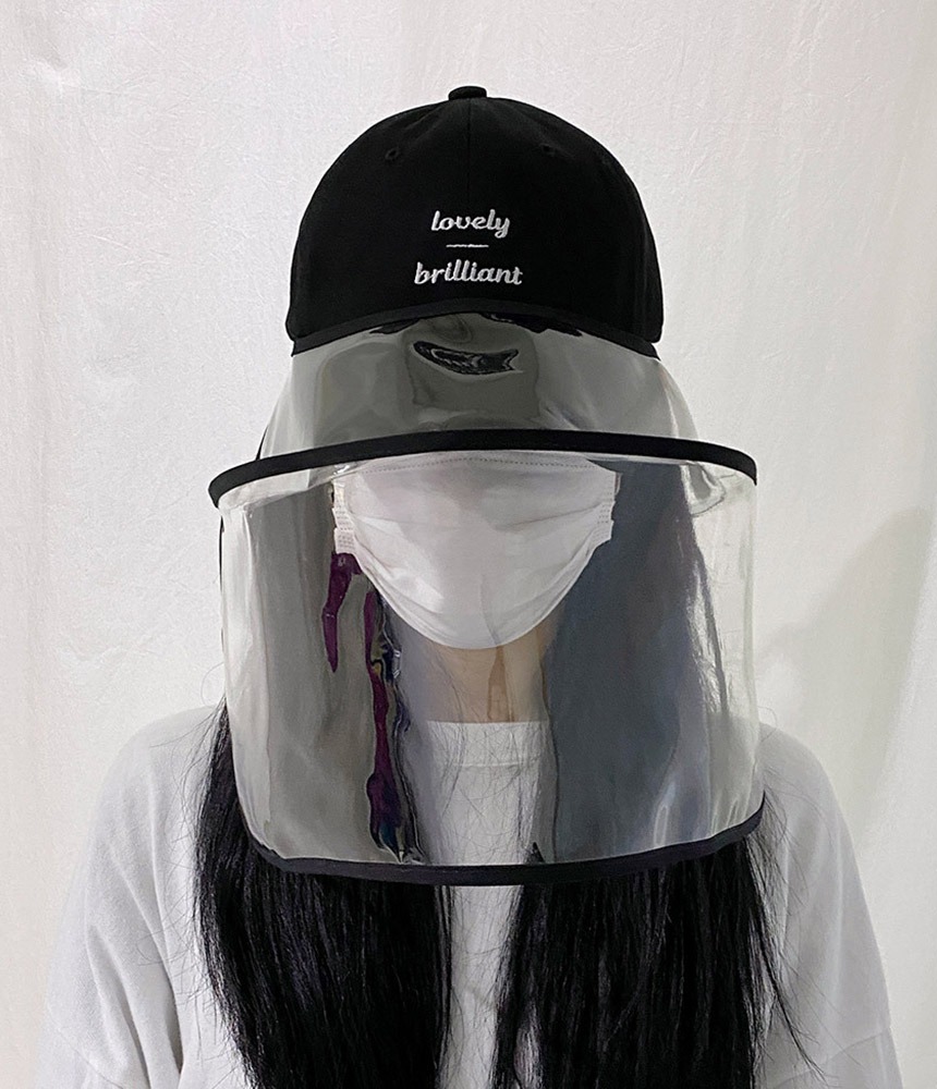 멀티 투명 방역 가리개모자 바이러스 코로나 미세먼지 예방 남녀공용 - 모자상점