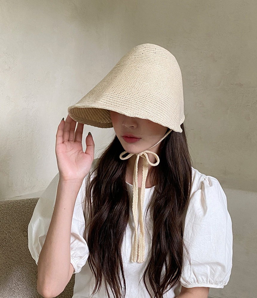 여성 보넷버킷햇 밀짚 벙거지 모자 살림남 강성연모자 - 모자상점