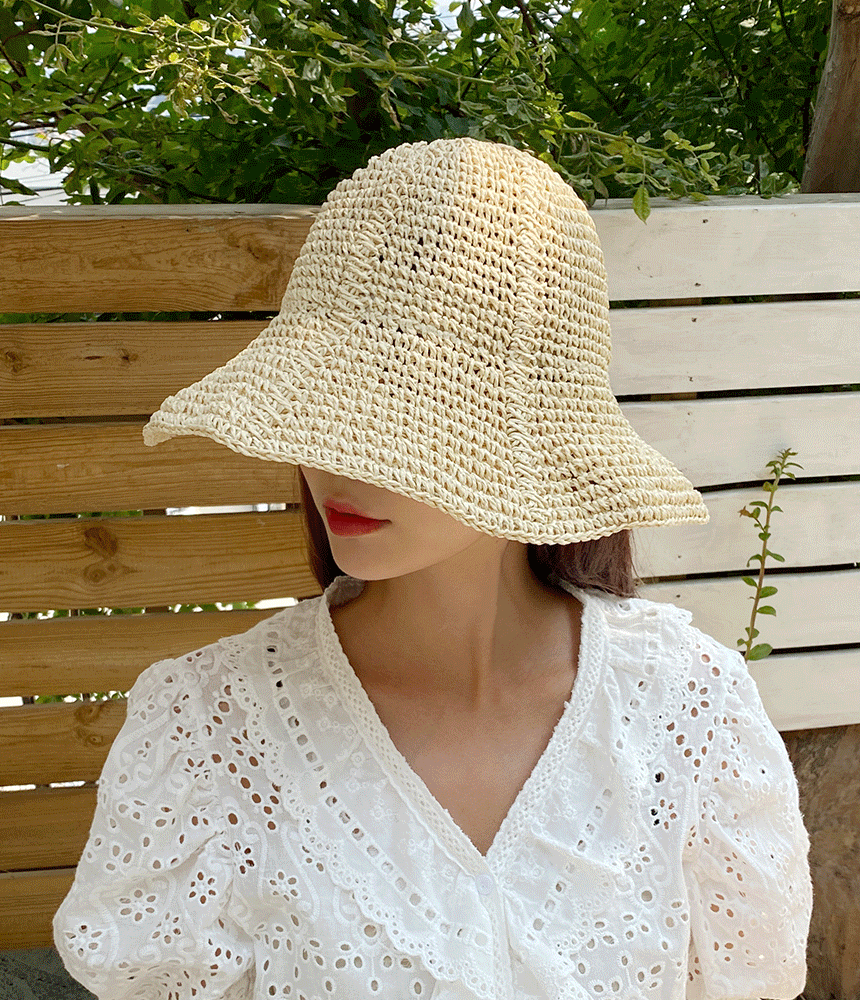 공효진 인스타 밀짚 플로피햇 여행 여름모자 햇빛 차단 모자 - 모자상점