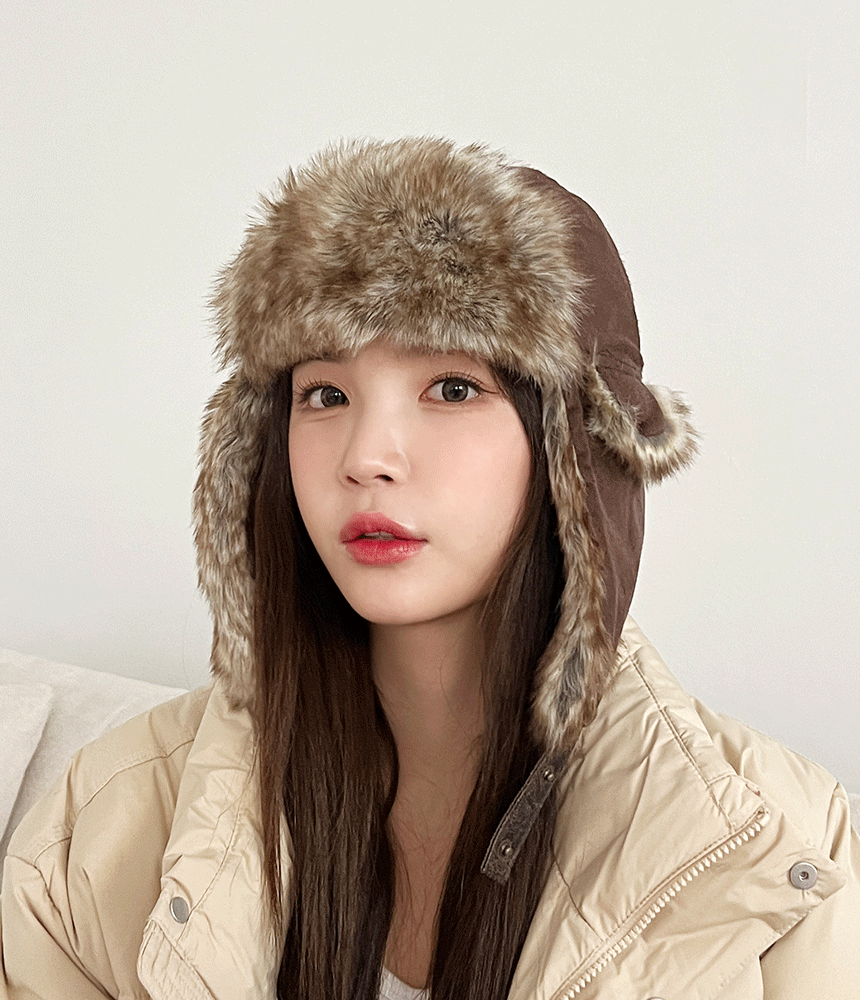 방한 스웨이드 여성 겨울 귀마개 방한모자 - 모자상점