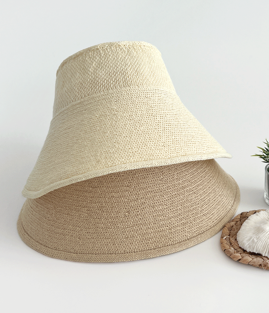 지사 밴딩 썸머 햇빛 차단 뒷 리본 썬캡 - 모자상점