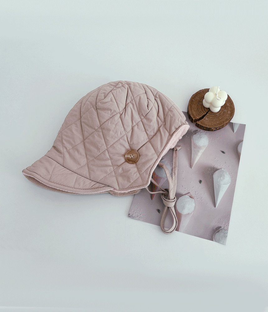 양털 히트 퀼팅 벙거지 보넷 겨울 여성 버킷햇 모자 - 모자상점