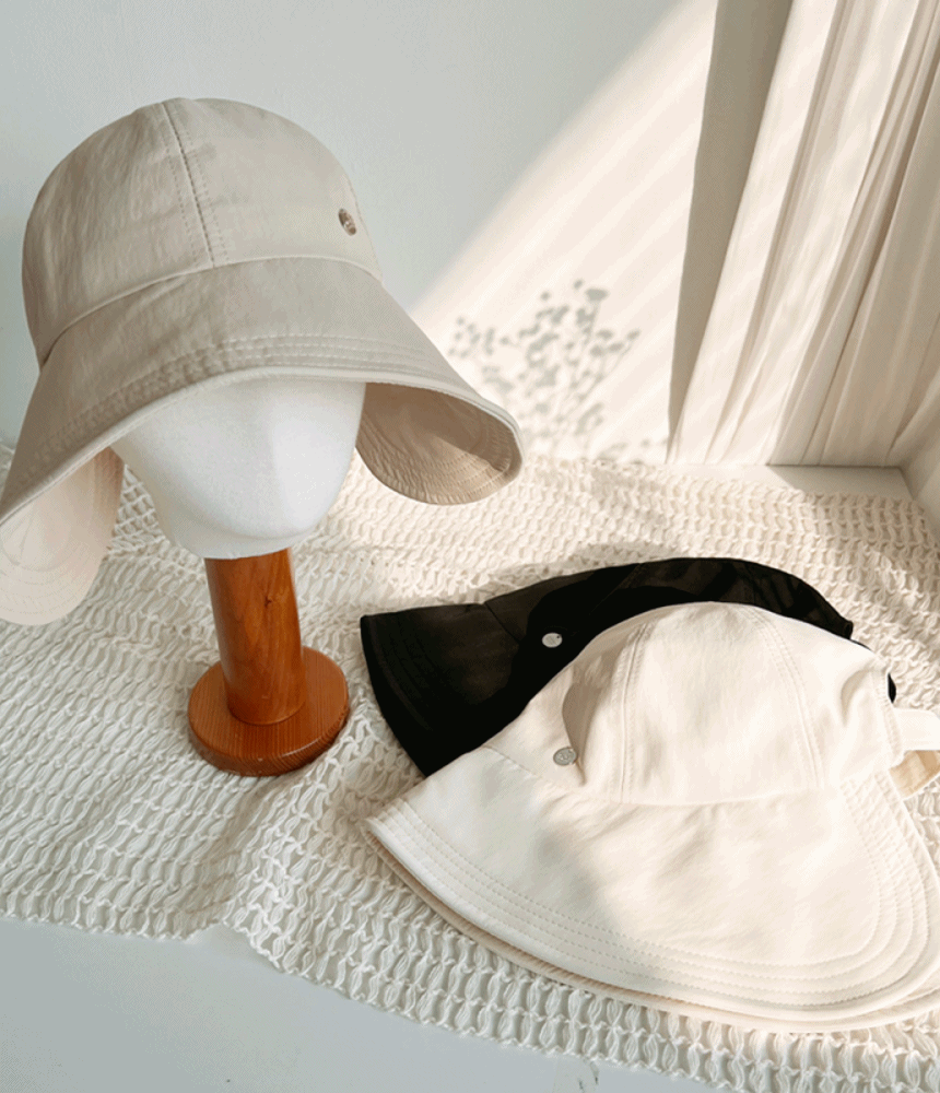 와이드챙 여성 여름 골프 햇빛차단 버킷햇 벙거지 - 모자상점