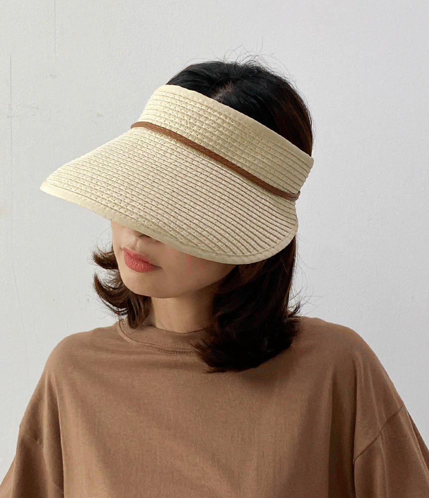 벨크로 썬캡 밀짚 여성 여름 헬렌 챙모자 - 모자상점